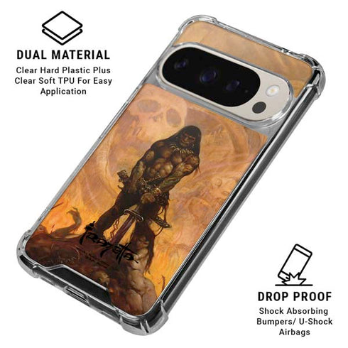 Barbarian by Frazetta Pixel 9/9 Pro Clear Case